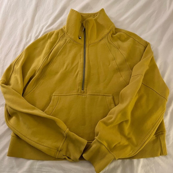 lululemon athletica Tops - Lululemon Yellow Scuba M/L
